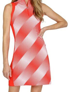 Tail Activewear Rhys Abstract Line Sleeveless Golf Dress Sz L